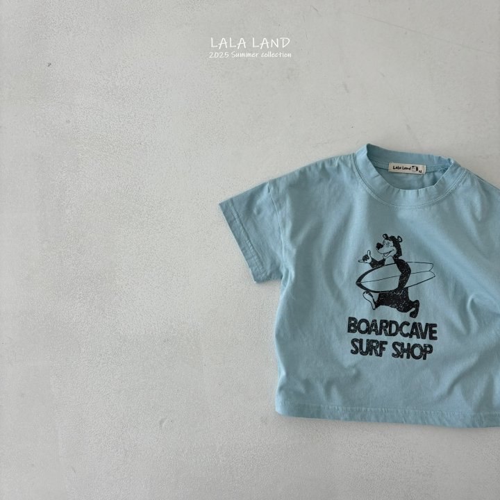 Lalaland - Korean Children Fashion - #minifashionista - kids Surfer Bear Tee - 6