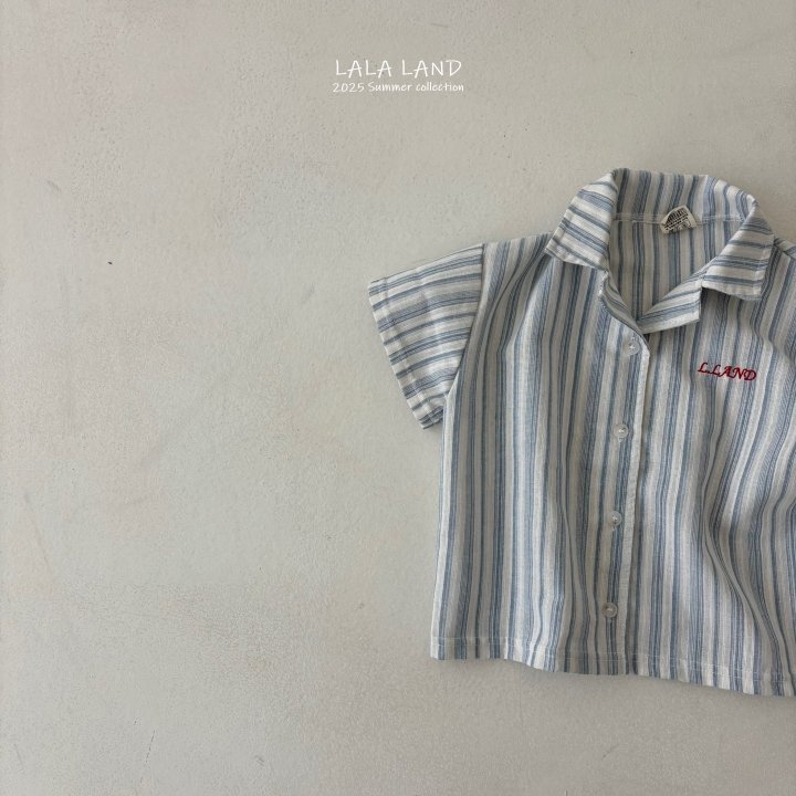 Lalaland - Korean Children Fashion - #minifashionista - kids Vertical Stripe Shirt - 4