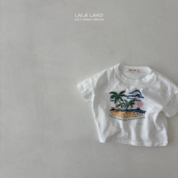 Lalaland - Korean Children Fashion - #minifashionista - kids Palm Tree Slub Tee - 4