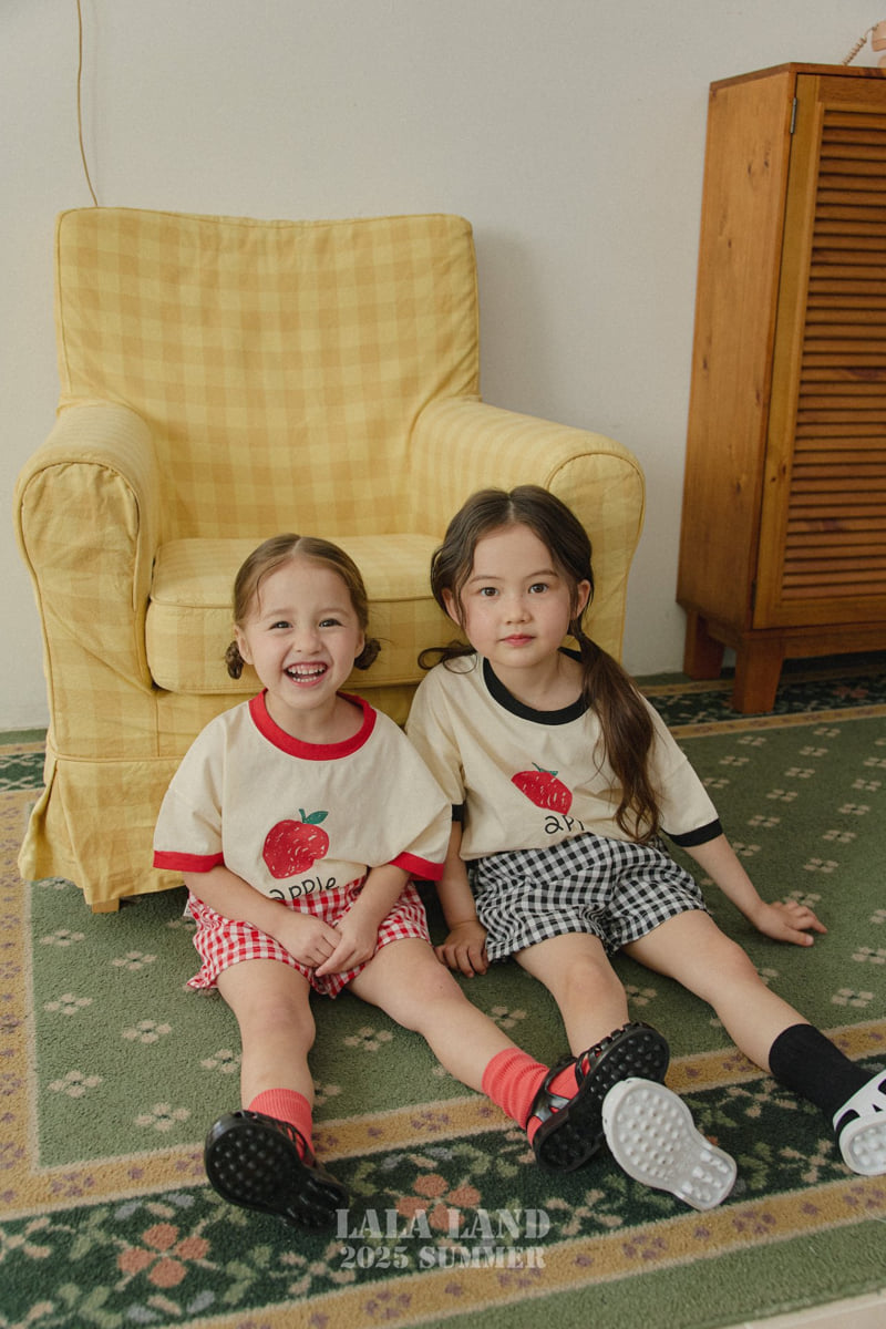 Lalaland - Korean Children Fashion - #prettylittlegirls - kids 25 Apple Tee - 12