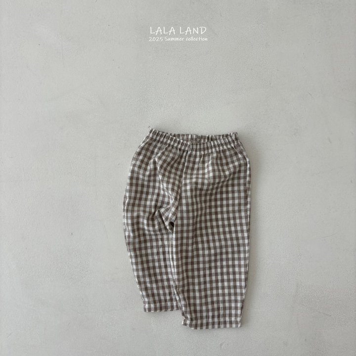 Lalaland - Korean Children Fashion - #prettylittlegirls - kids Mane Check Pants - 7