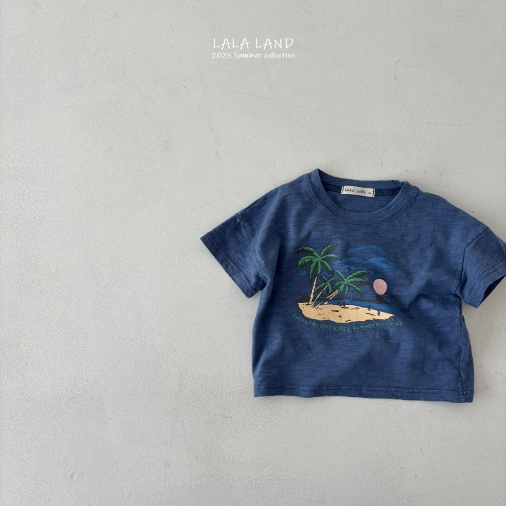 Lalaland - Korean Children Fashion - #stylishchildhood - kids Palm Tree Slub Tee - 7