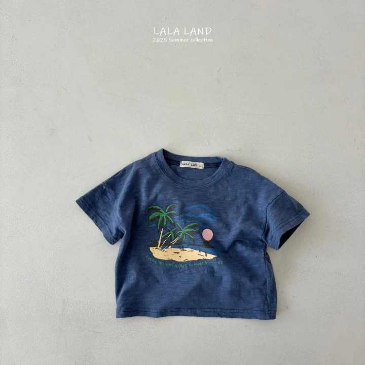 Lalaland - Korean Children Fashion - #toddlerclothing - kids Palm Tree Slub Tee - 6