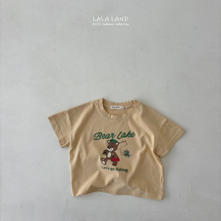 Lalaland - Korean Children Fashion - #toddlerclothing - kids Fishing Bear Tee - 3