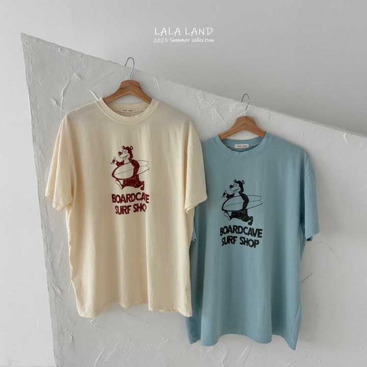 Lalaland - Korean Women Fashion - #momslook - Mom Surfer Bear Tee - 2