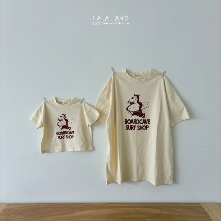 Lalaland - Korean Women Fashion - #womensfashion - Mom Surfer Bear Tee - 4