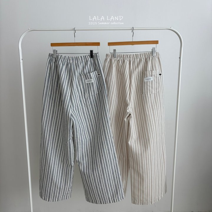 Lalaland - Korean Women Fashion - #momslook - Mom Vertical Stripe Pants