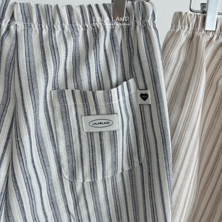 Lalaland - Korean Women Fashion - #pursuepretty - Mom Vertical Stripe Pants - 7