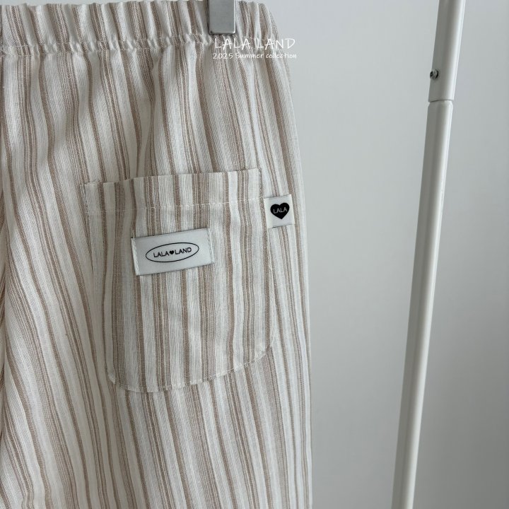 Lalaland - Korean Women Fashion - #vintagekidsstyle - Mom Vertical Stripe Pants - 6