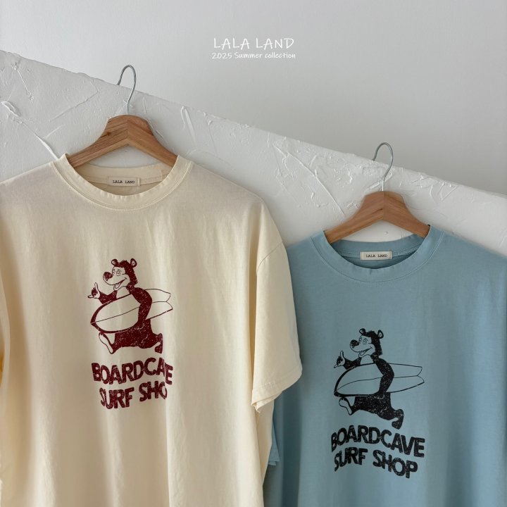 Lalaland - Korean Women Fashion - #womensfashion - Mom Surfer Bear Tee - 3