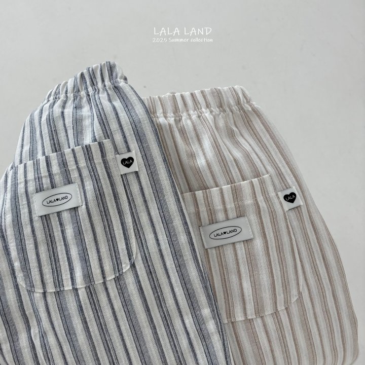 Lalaland - Korean Women Fashion - #momslook - Mom Vertical Stripe Pants - 4