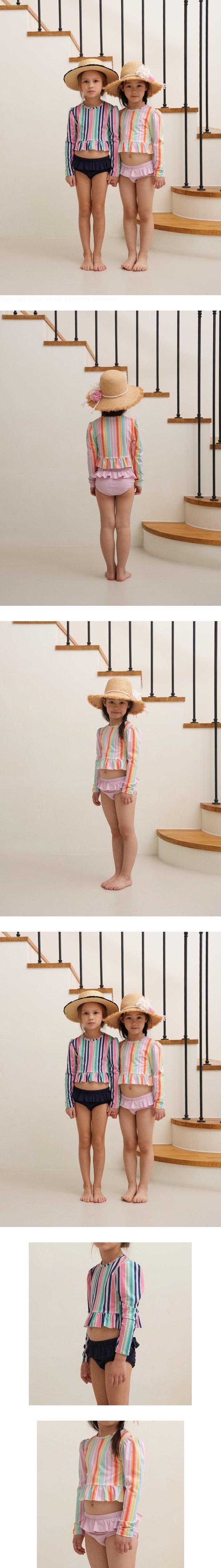 Le Bev - Korean Children Fashion - #childofig - Jane Stripe Swim Set
