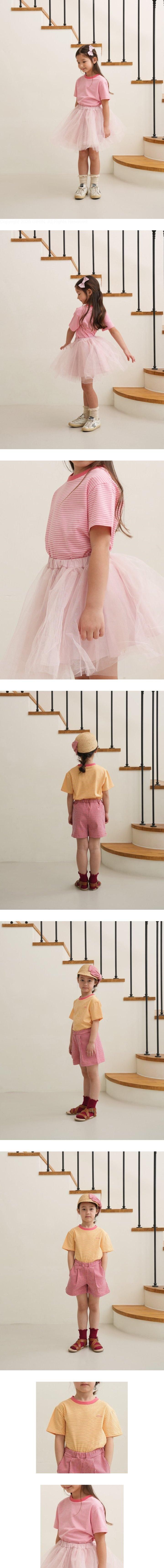 Le Bev - Korean Children Fashion - #kidzfashiontrend - Color Stripe Tee