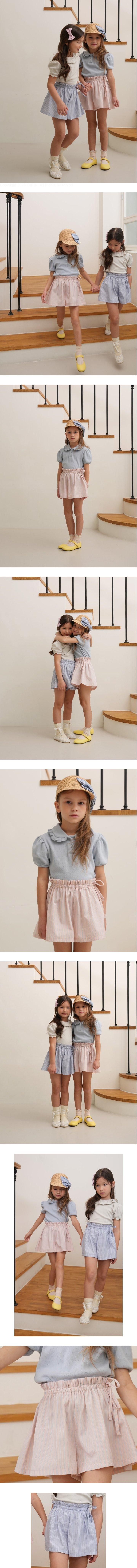 Le Bev - Korean Children Fashion - #minifashionista - Stripe Ribbon Pants