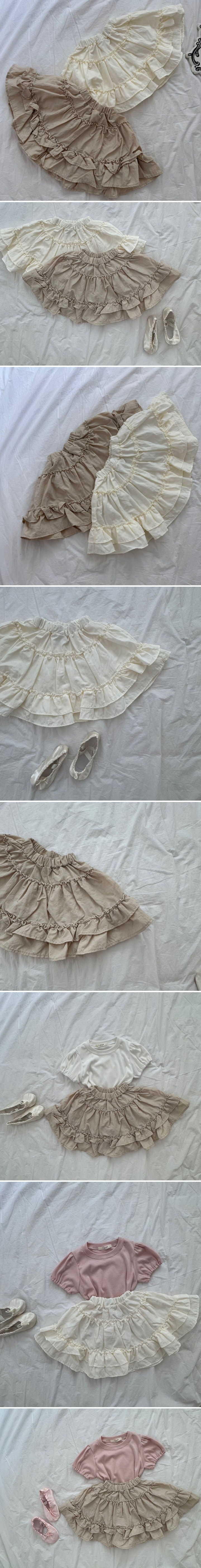 Le petitmot - Korean Children Fashion - #fashionkids - Romantic Cancan Skirt - 2