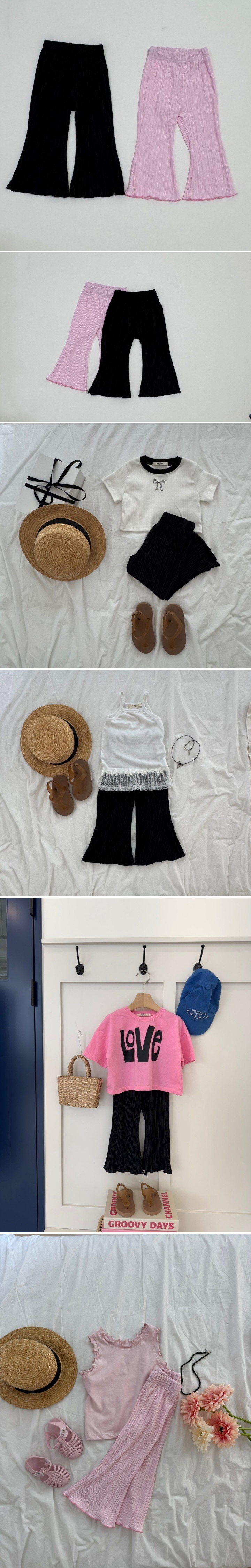 Le petitmot - Korean Children Fashion - #kidsshorts - Pleated Bootcut Pants - 2