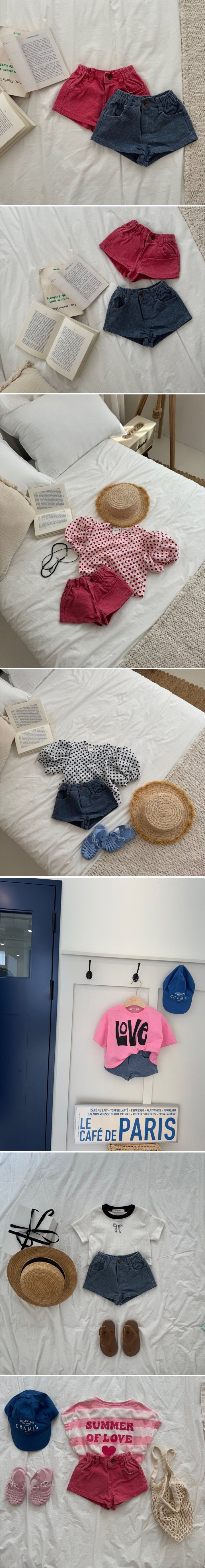 Le petitmot - Korean Children Fashion - #kidzfashiontrend - Cute Pigment Shorts - 2
