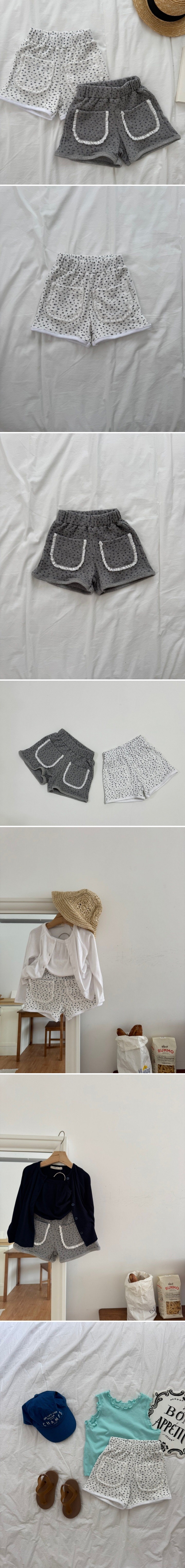 Le petitmot - Korean Children Fashion - #magicofchildhood - Lace Pocket Shorts - 2