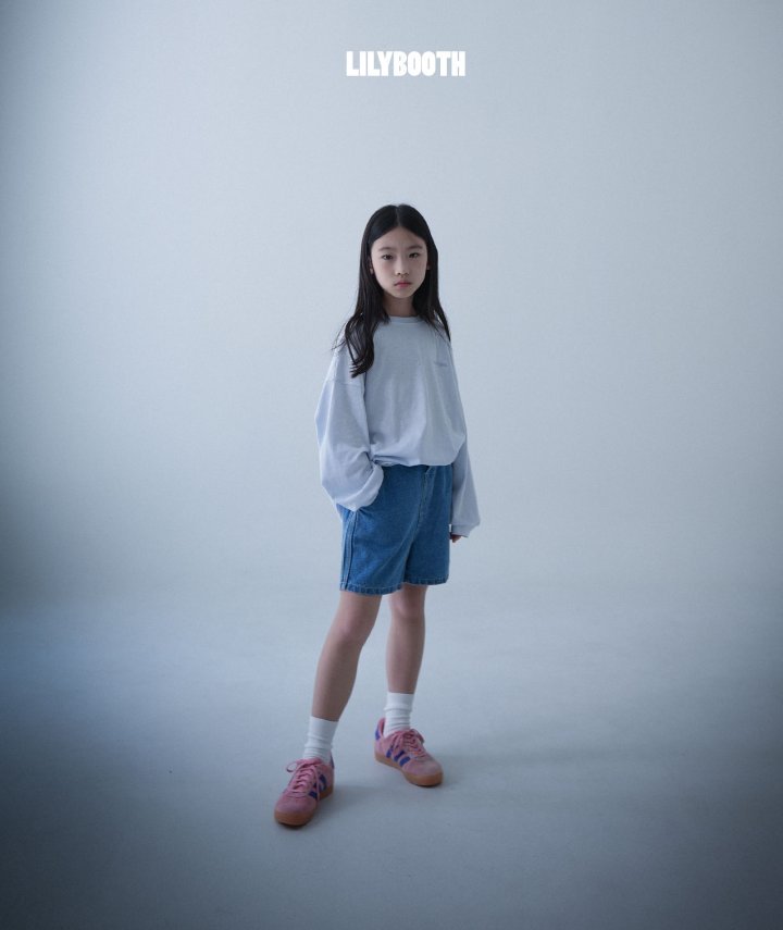Lilybooth - Korean Children Fashion - #childrensboutique - Line Denim Shorts - 10
