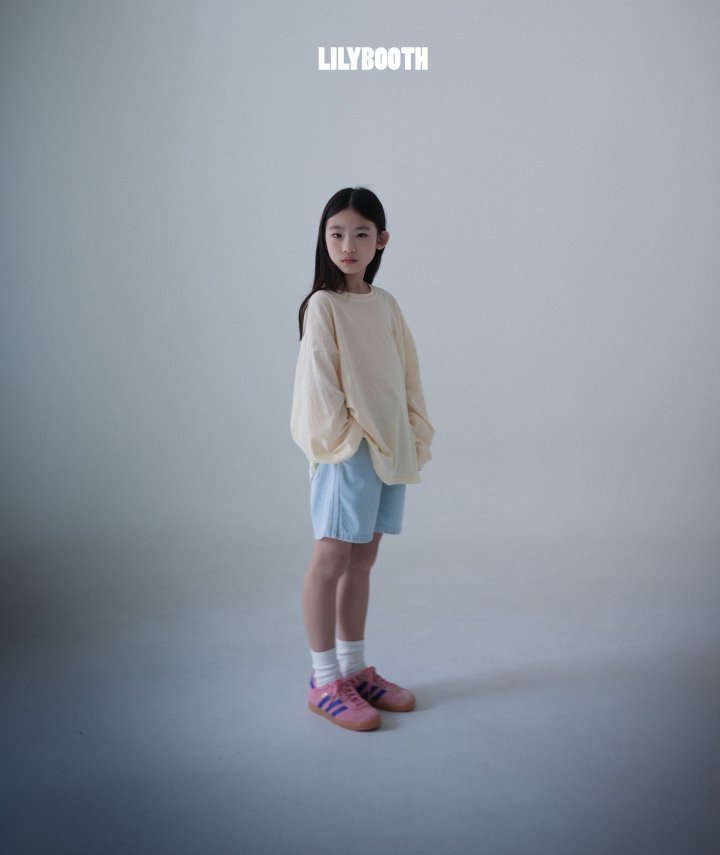 Lilybooth - Korean Children Fashion - #todddlerfashion - Line Denim Shorts - 6
