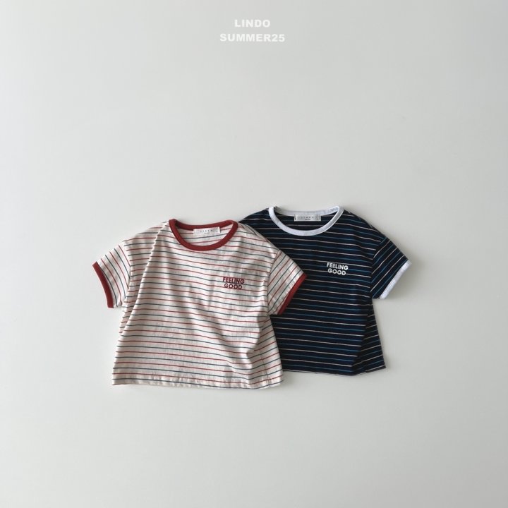 Lindo - Korean Baby Fashion - #babyboutique - Feeling Good Tee (Stripe)
