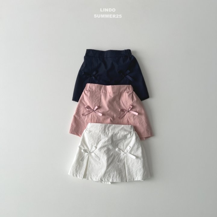 Lindo - Korean Baby Fashion - #babyboutique - Ribom Skirt Pants - 3