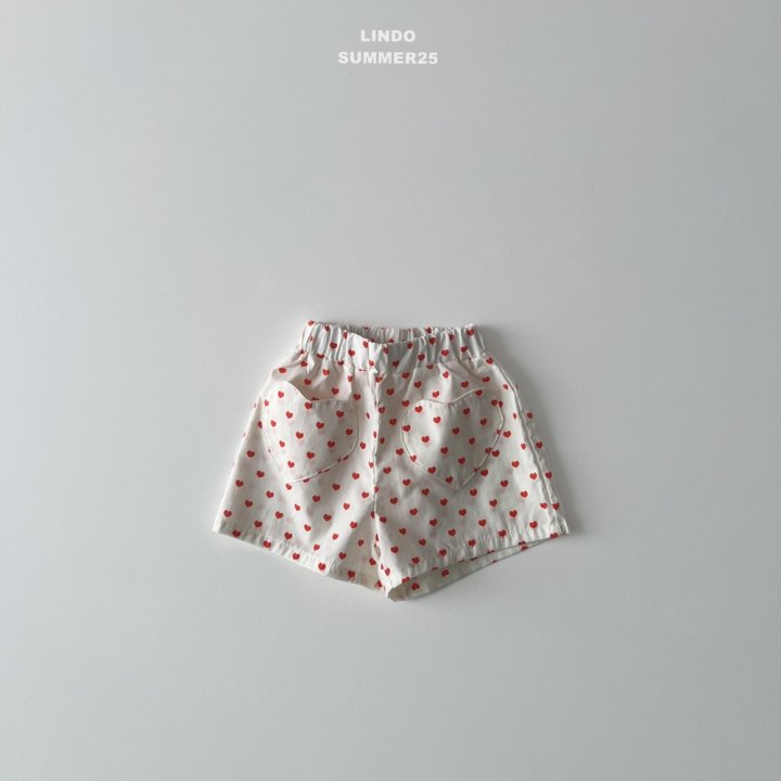 Lindo - Korean Baby Fashion - #smilingbaby - Heart Shorts (Heart) - 4