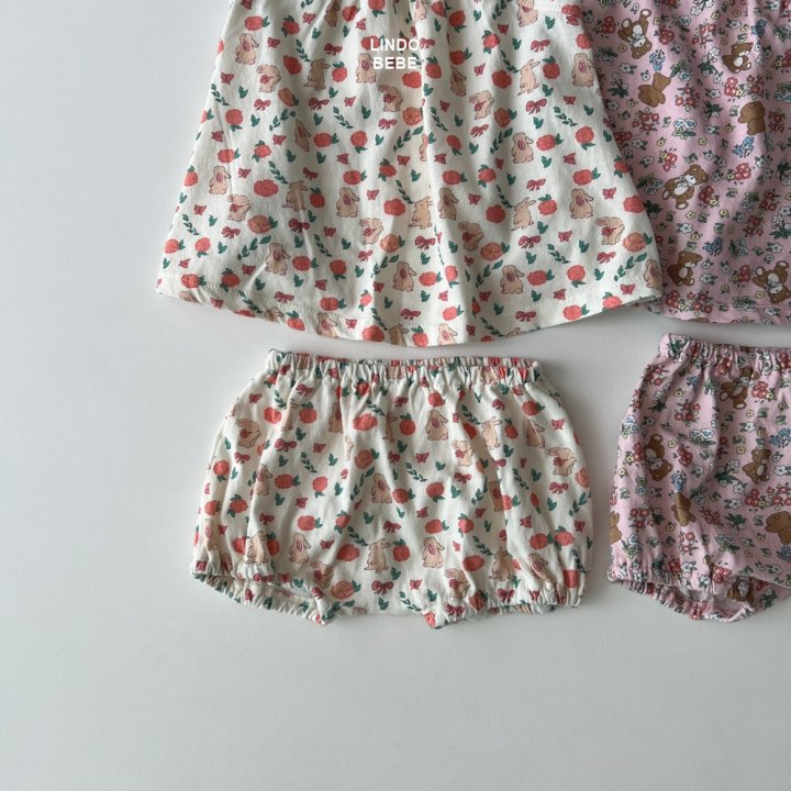 Lindo - Korean Baby Fashion - #babyboutique - Bebe Petit Sleeveless One-piece Set - 6