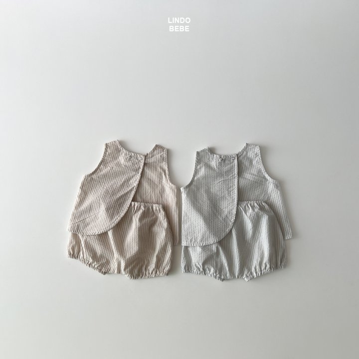 Lindo - Korean Baby Fashion - #babyboutiqueclothing - Bebe Summer Set (Back-Slit Sleeveless Blouse + Bloomer) - 9