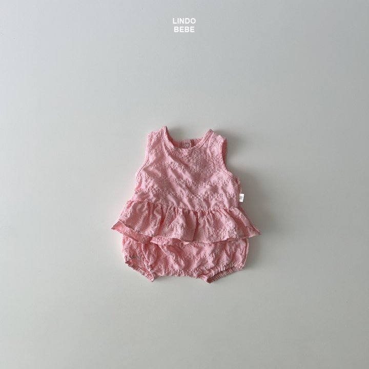 Lindo - Korean Baby Fashion - #babyboutiqueclothing - Bebe Pink Top Bottom Set - 2