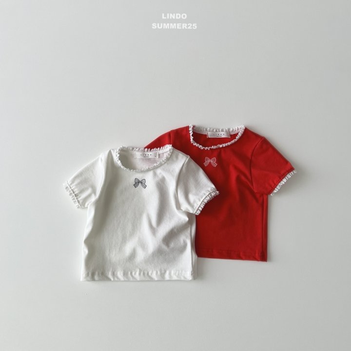 Lindo - Korean Baby Fashion - #babyclothing - Lace Ribbon Tee - 5