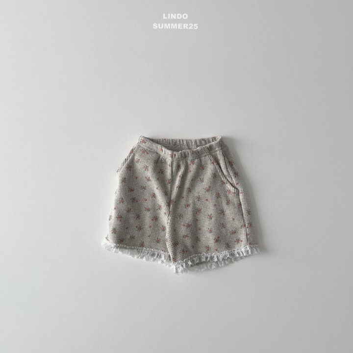 Lindo - Korean Baby Fashion - #babyboutiqueclothing - Rose Waffle Shorts - 4