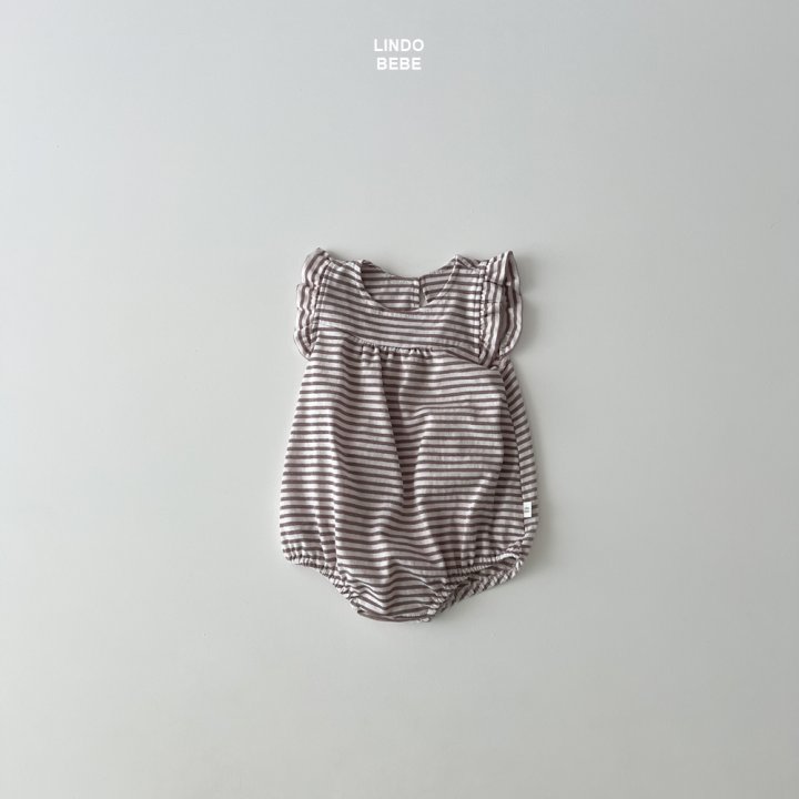 Lindo - Korean Baby Fashion - #babyboutiqueclothing - Bebe Frill Stripe Suit - 4
