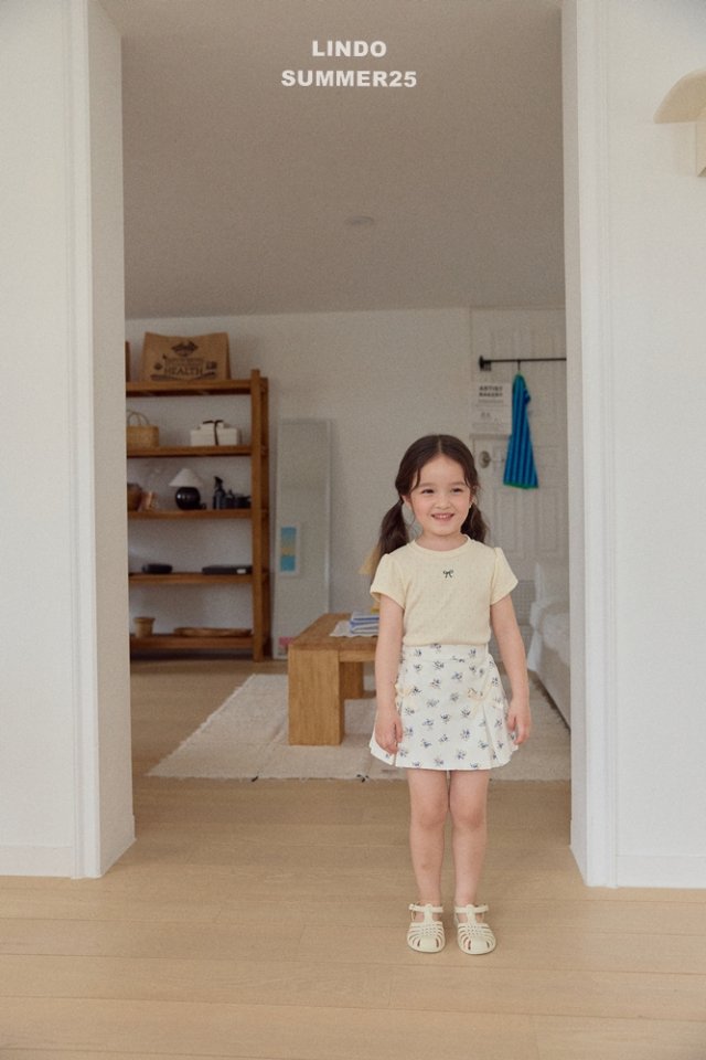 Lindo - Korean Baby Fashion - #babyfashion - Ribom Skirt Pants - 7