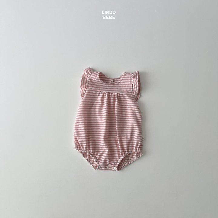 Lindo - Korean Baby Fashion - #babyfashion - Bebe Frill Stripe Suit - 5