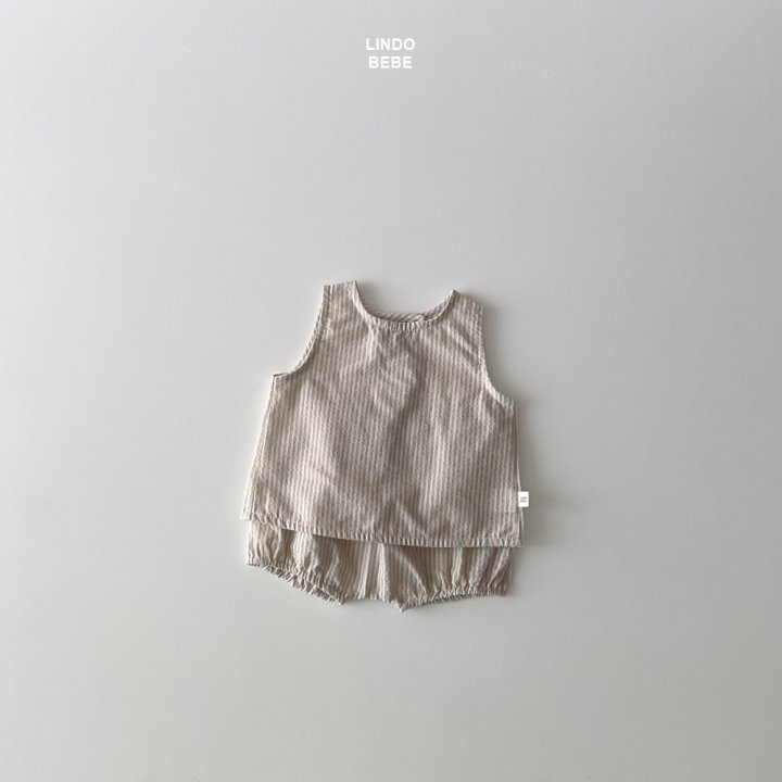 Lindo - Korean Baby Fashion - #babyfashion - Bebe Summer Set (Back-Slit Sleeveless Blouse + Bloomer) - 11