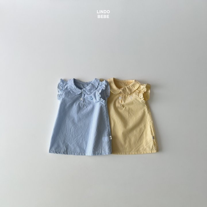 Lindo - Korean Baby Fashion - #babyfashion - Bebe Marine Collar One-piece
