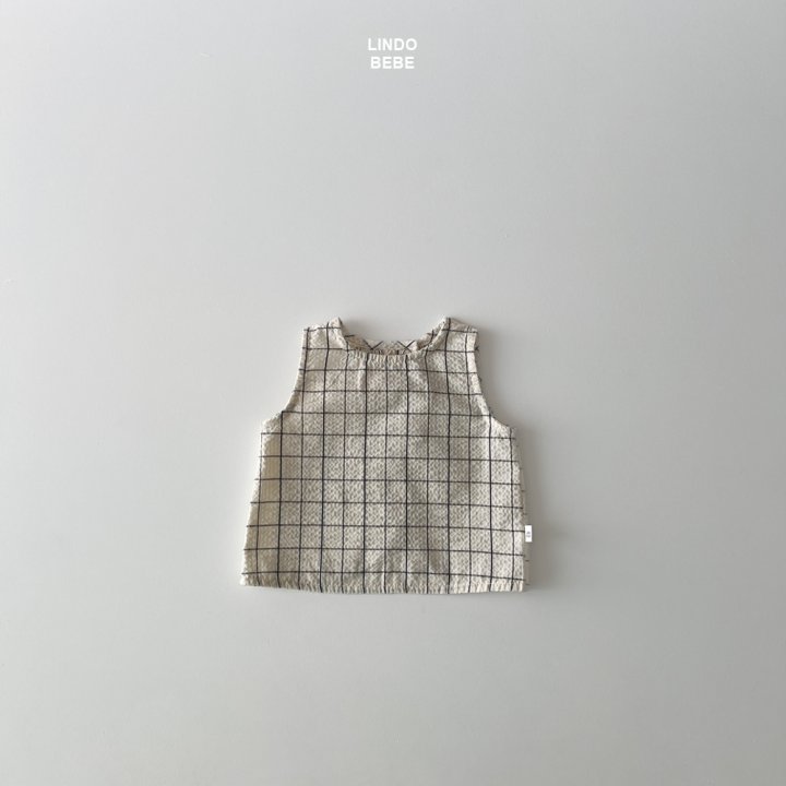 Lindo - Korean Baby Fashion - #babyfashion - Bebe Modern Check Sleeveless Blouse - 9