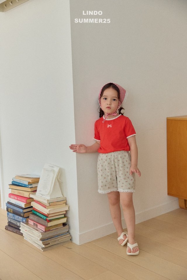 Lindo - Korean Baby Fashion - #babyfever - Rose Waffle Shorts - 6