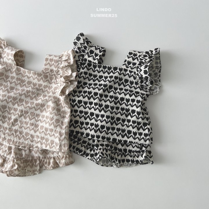 Lindo - Korean Baby Fashion - #babyfever - Blooming Tulip Set - 8
