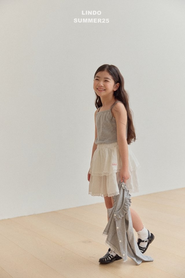 Lindo - Korean Baby Fashion - #babygirlfashion - Mini Strap Sleeveless - 12