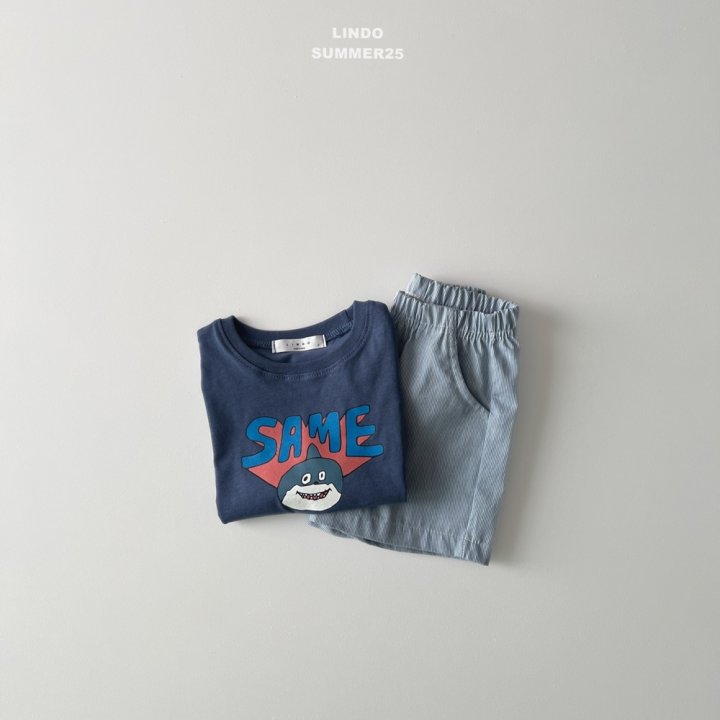Lindo - Korean Baby Fashion - #babygirlfashion - Shark Short Sleeve Tee - 5