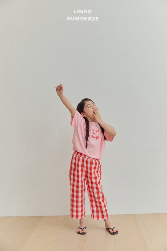Lindo - Korean Baby Fashion - #babygirlfashion - Big Check Pants - 12