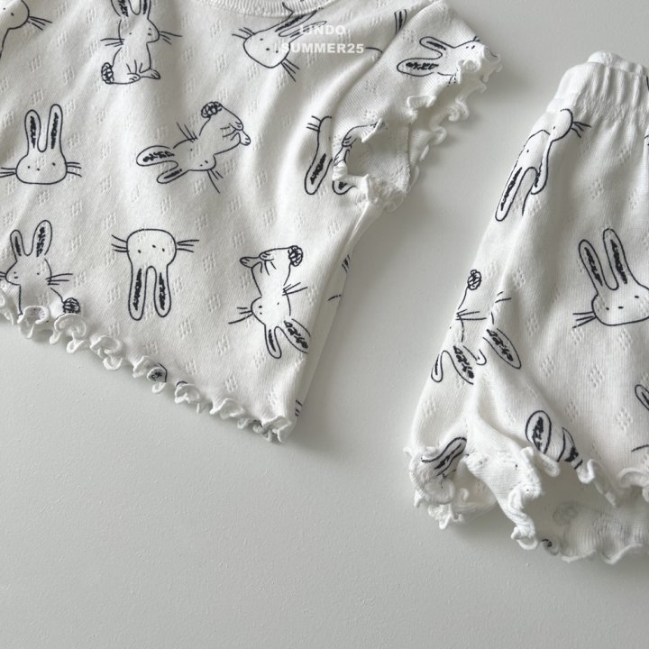 Lindo - Korean Baby Fashion - #babygirlfashion - Bunny Pajama Set - 4
