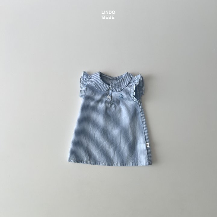 Lindo - Korean Baby Fashion - #babygirlfashion - Bebe Marine Collar One-piece - 4