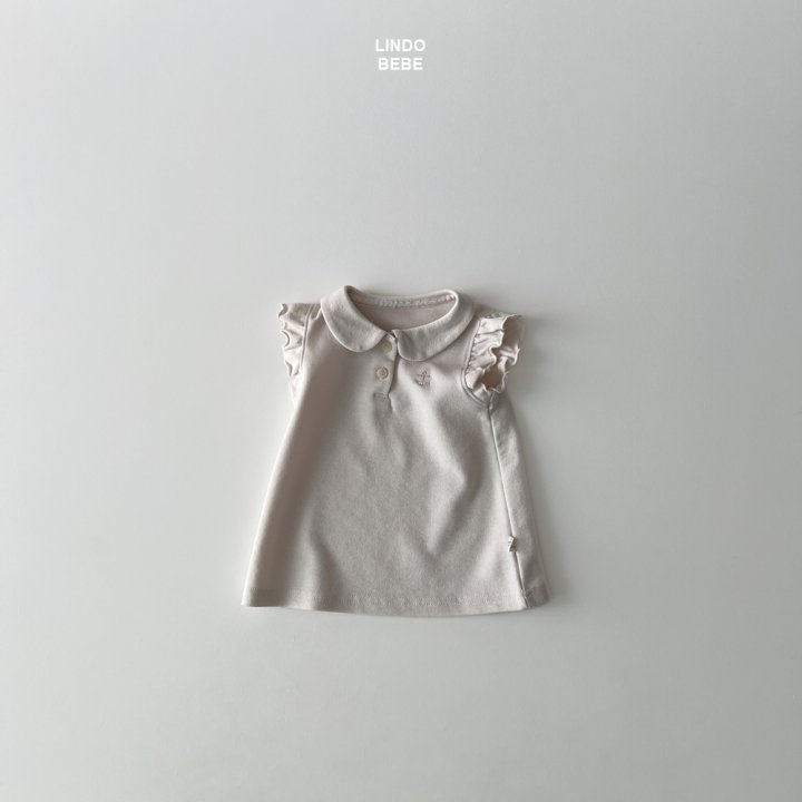 Lindo - Korean Baby Fashion - #babylifestyle - Bebe Marine Collar One-piece (Solid) - 2