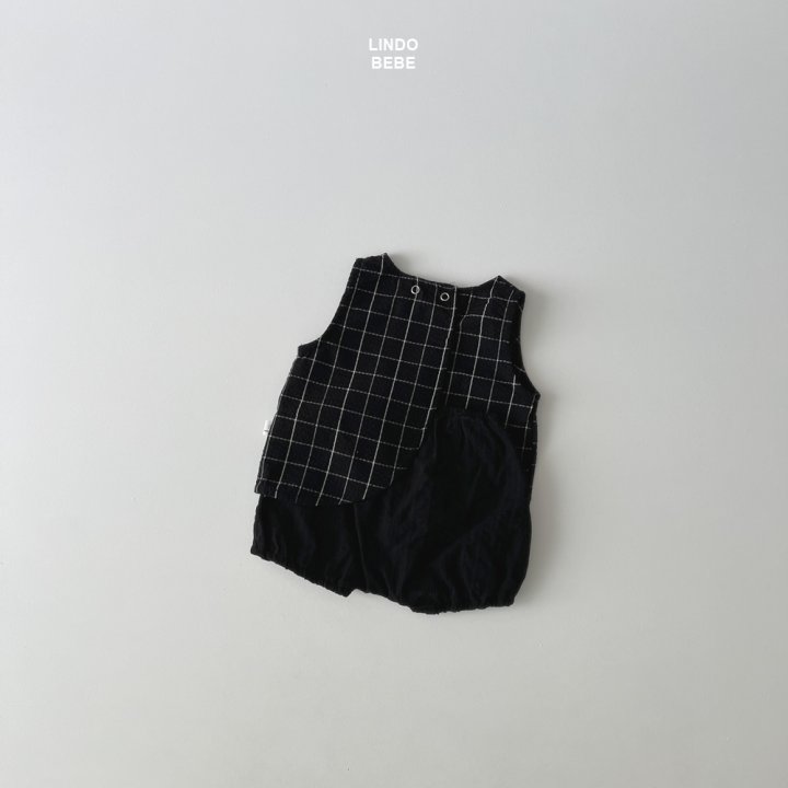 Lindo - Korean Baby Fashion - #babylifestyle - Bebe Modern Check Sleeveless Blouse - 12