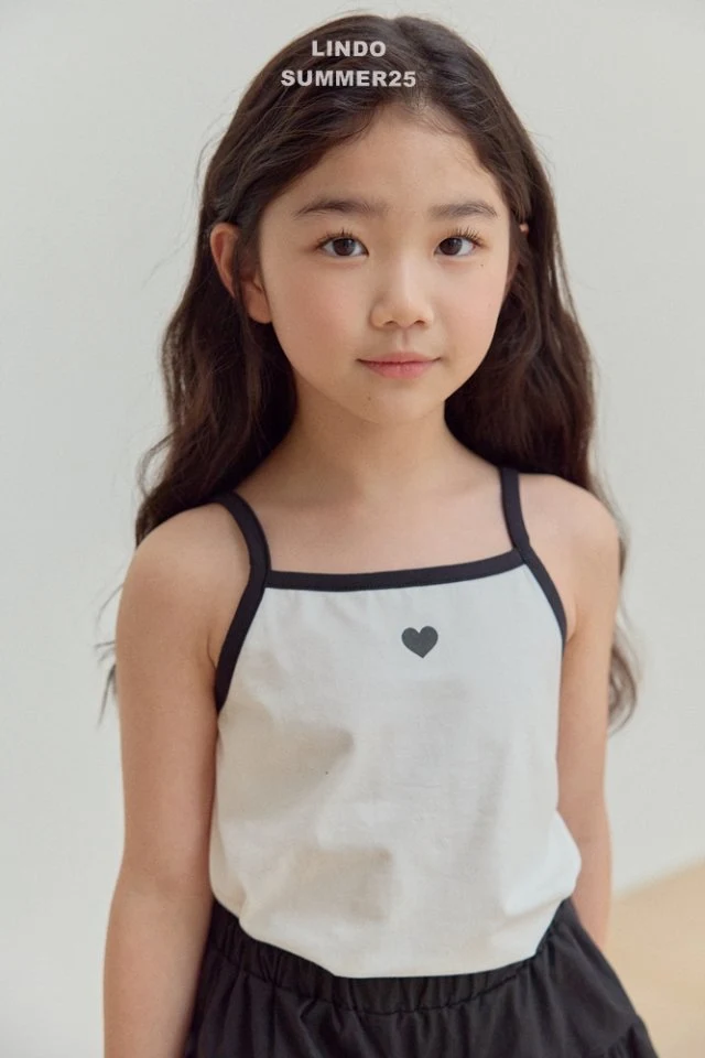 Lindo - Korean Baby Fashion - #babyoninstagram - May Heart Strap Sleeveless - 12