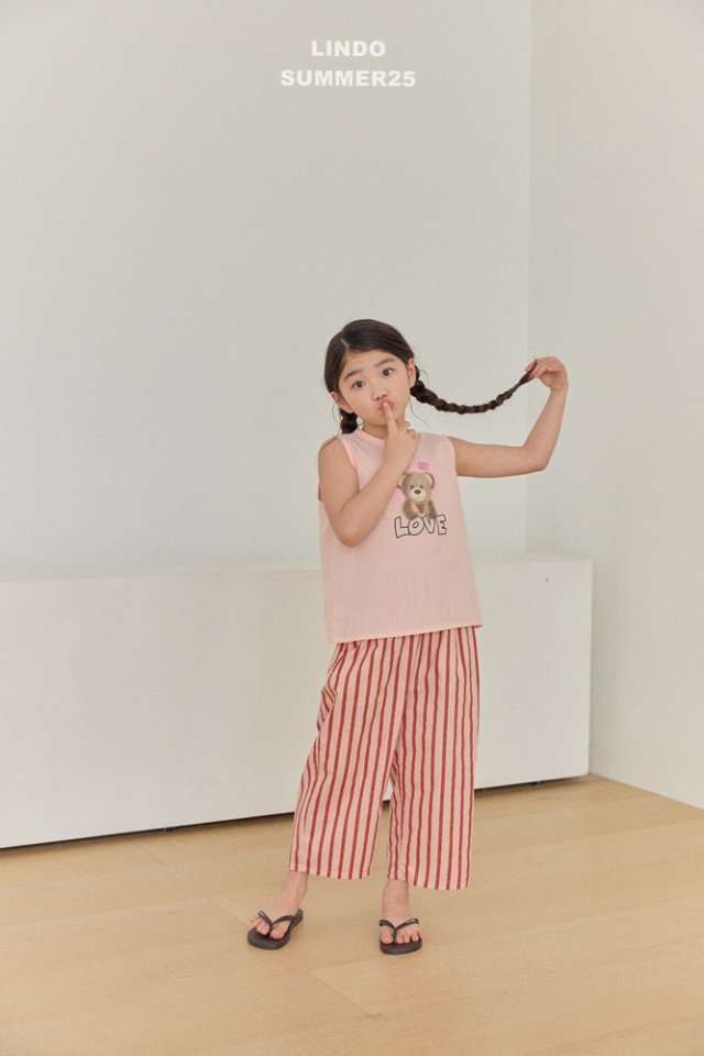 Lindo - Korean Baby Fashion - #babyoninstagram - Love Bear Sleeveless - 9