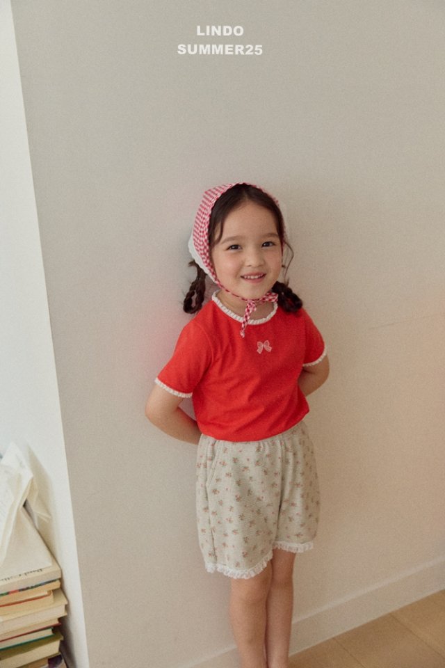 Lindo - Korean Baby Fashion - #babyoninstagram - Rose Waffle Shorts - 9